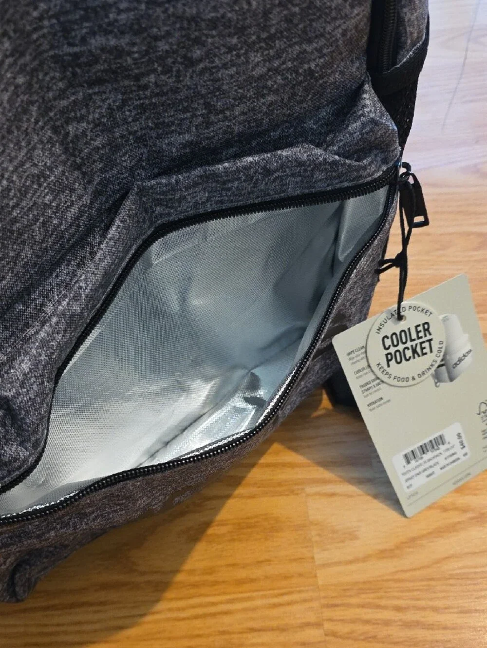 adidas Youth Classic 3S Jersey Onix Gray/Black Backpack